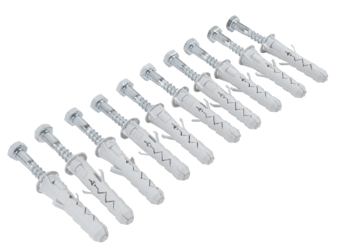 Kołek rozporowy dybel z wkrętem z łbem 6-kątnym 12mm x 60mm x 60mm 10 sztuk