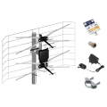 Antena siatkowa ASP-4 DVB-T2 ze wzmacniaczem