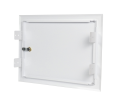 Drzwiczki rewizyjne 350 x 250 mm DR-2 metalowe białe na klucz Laco