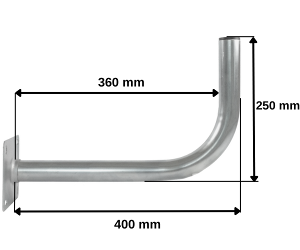 Uchwyt antenowy murowy WL-400 Luxon