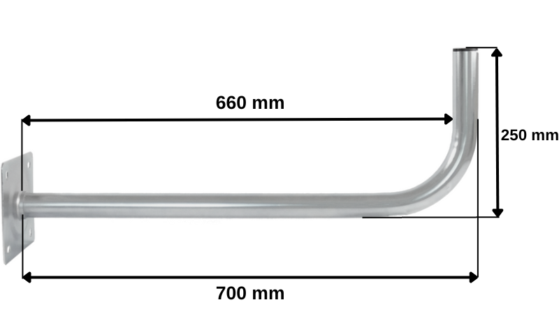 Uchwyt antenowy murowy WL-700 Luxon