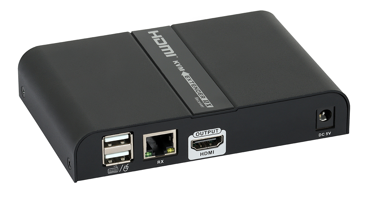 Konwerter sygnału HDMI na IP z przedłużaczem USB Signal 4K - odbiornik